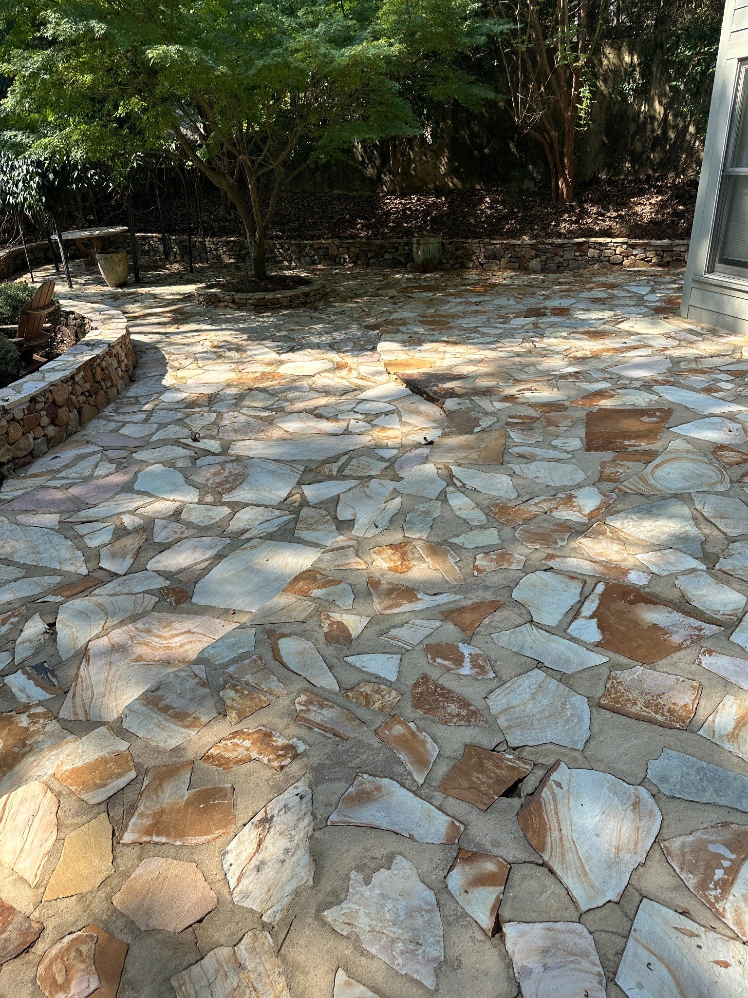 Courtyard after cleaning