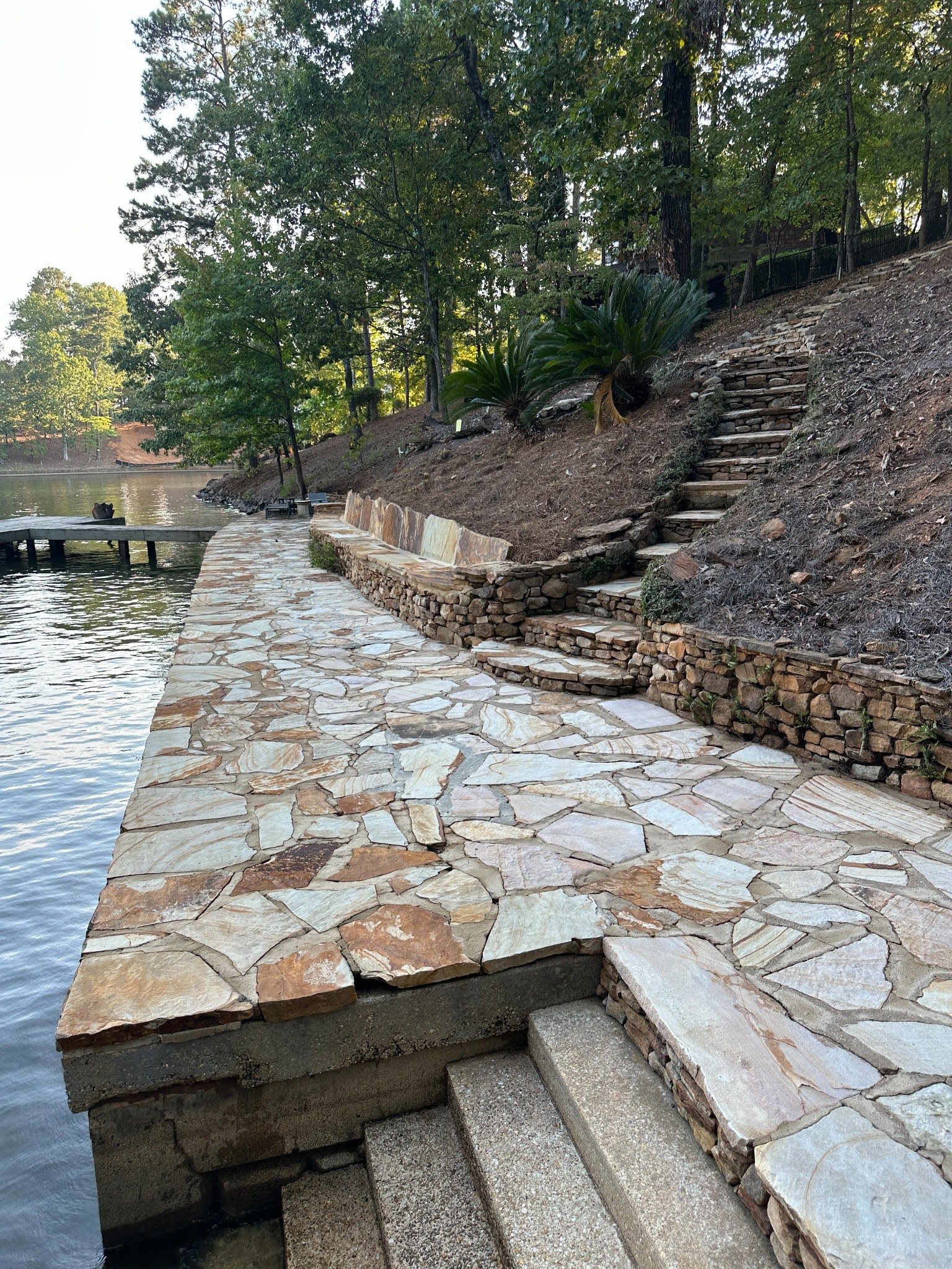 Left waterfront after cleaning