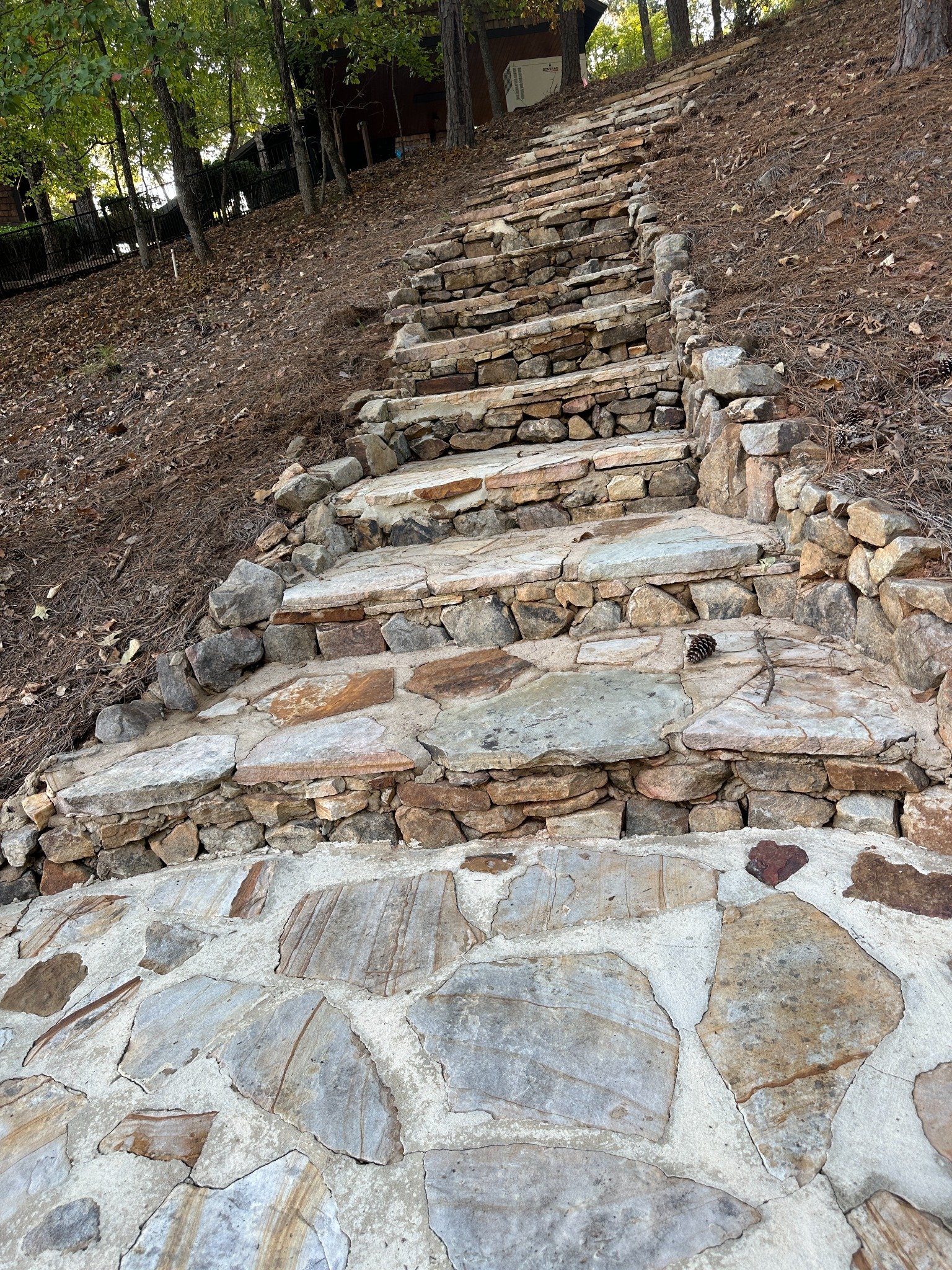 Main stairs after cleaning