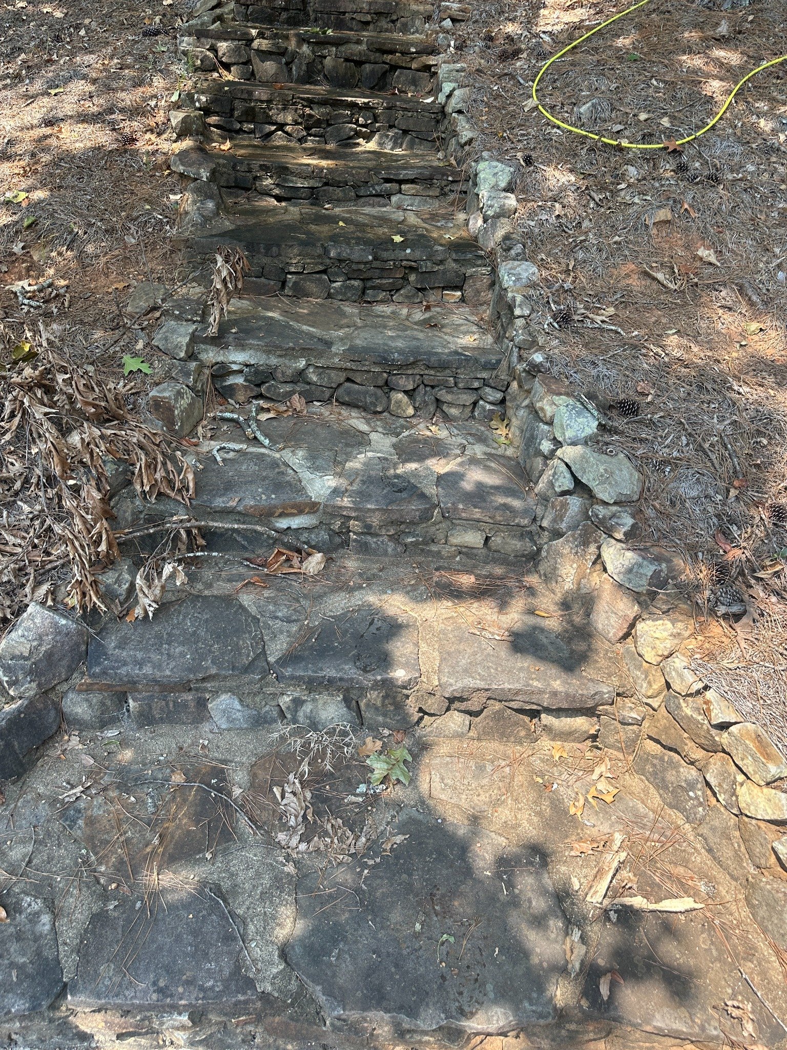 Main stairs before cleaning