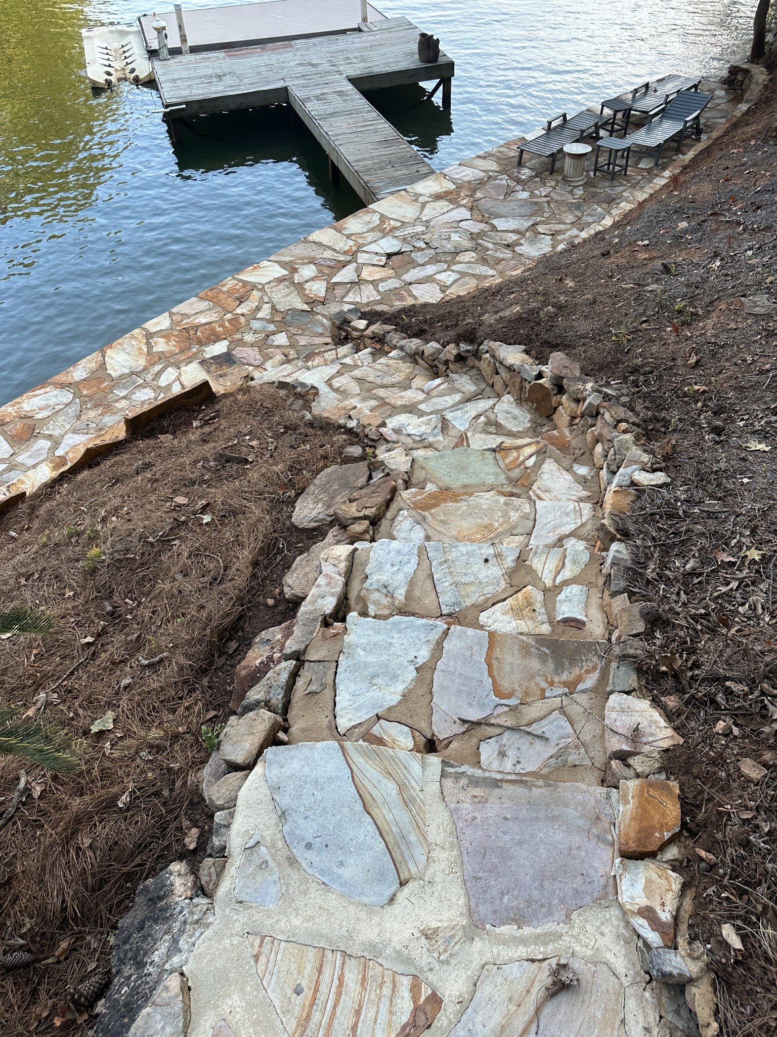 Right stairs after cleaning