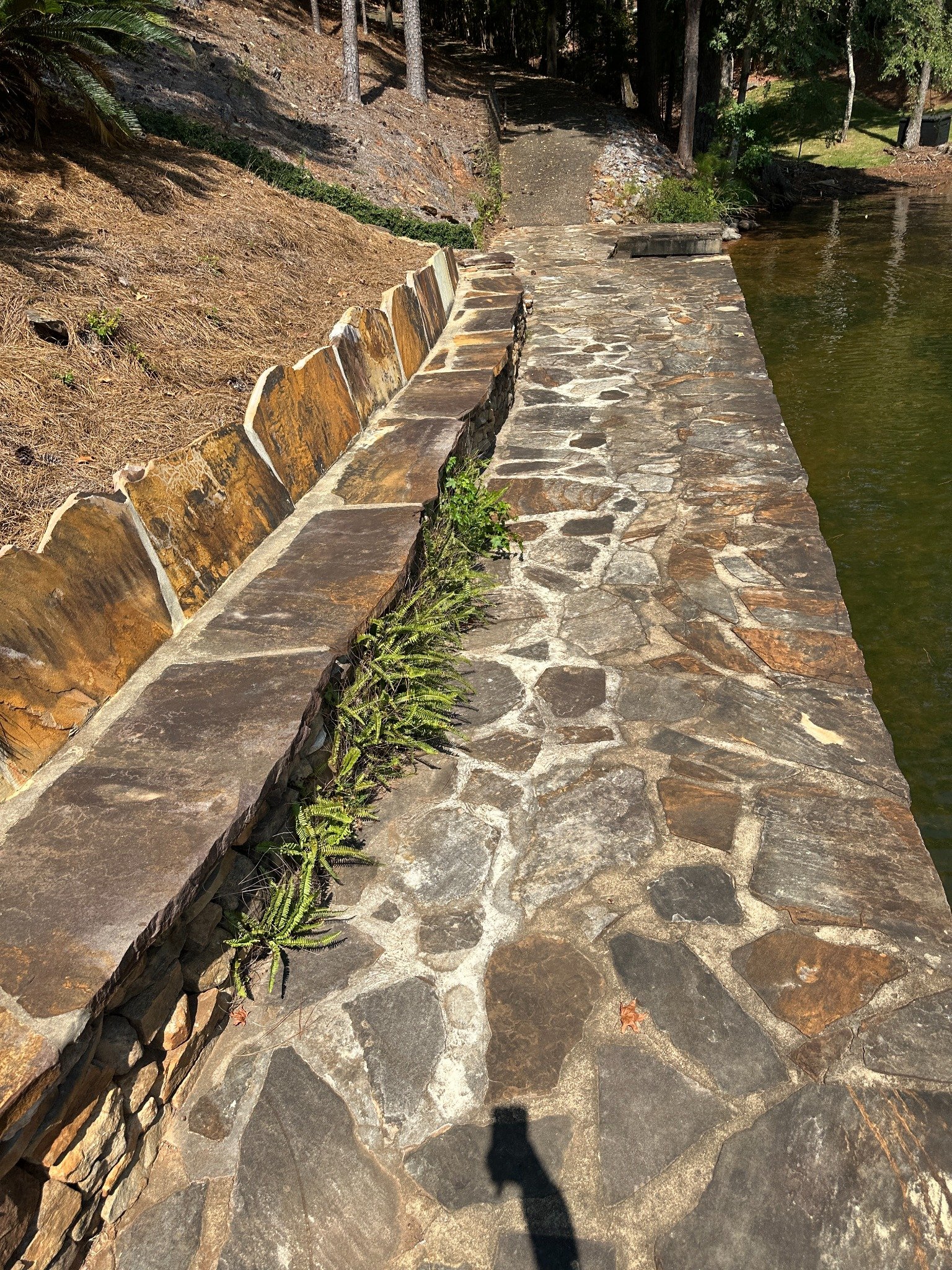 Right waterfront before cleaning