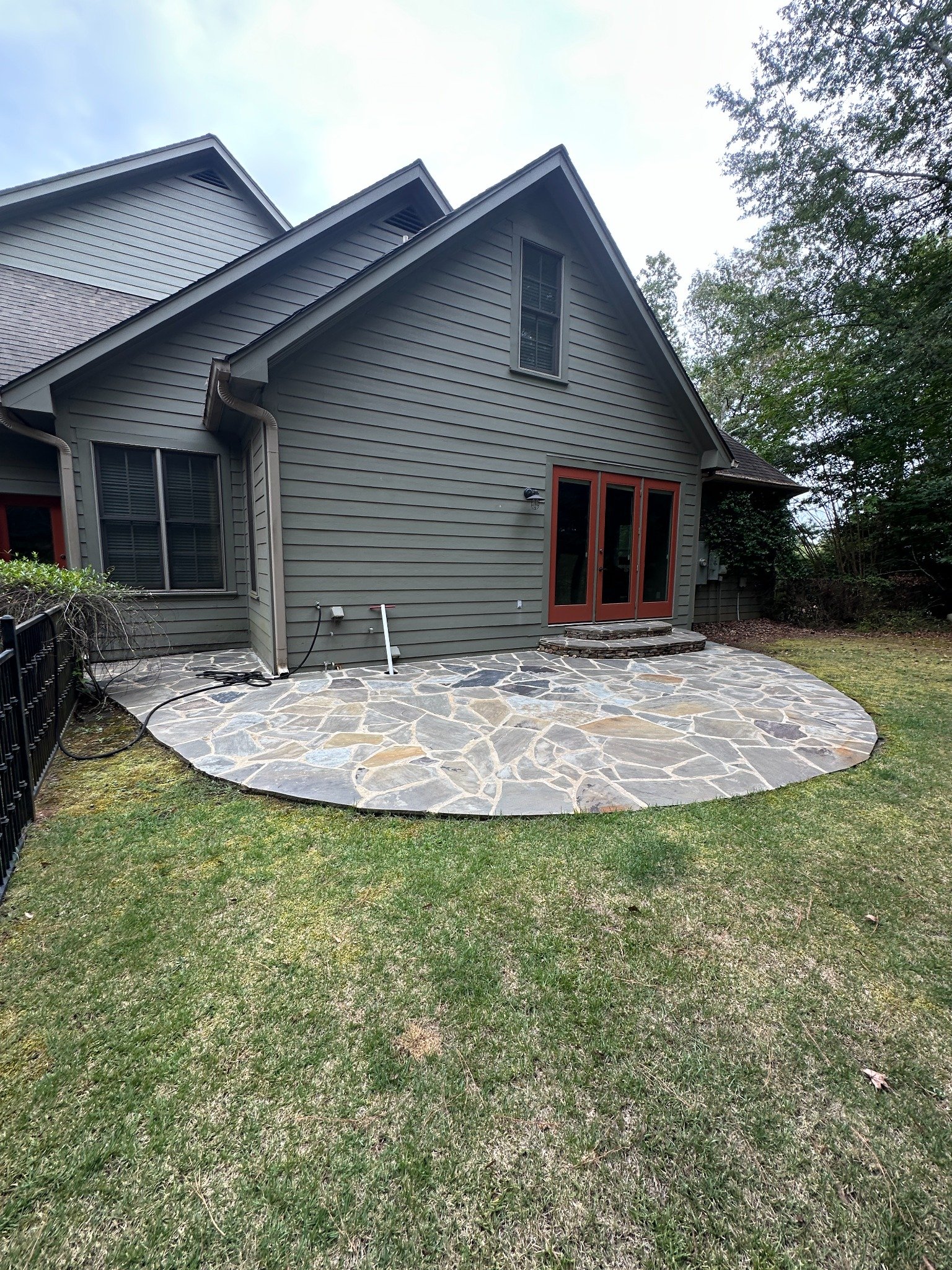 Upper patio after cleaning